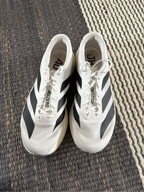 adidas Adizero Men's White and Black Sneakers